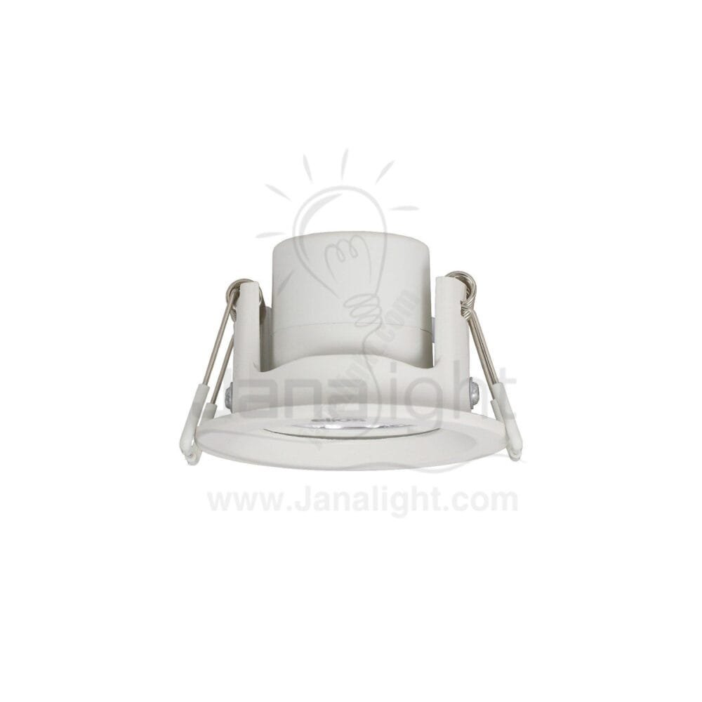 سبوت 3 وات SMD مدور ابيض متحرك اليوس Elios white round 3 watt SMD Spotlight